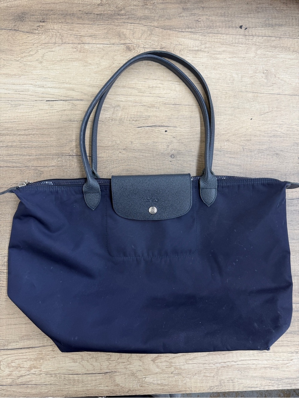 Longchamp Bag Navy Tote large - Picture 1 of 13